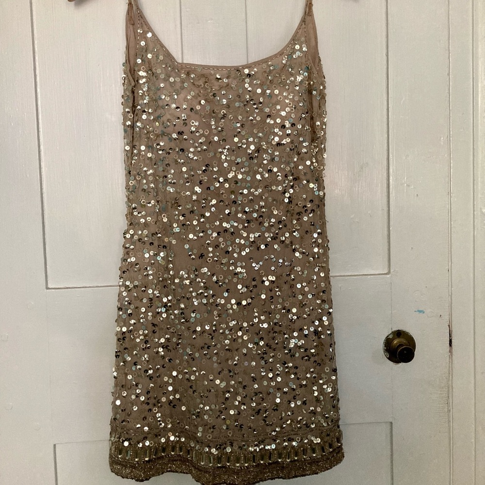 Victoria’s Secret Gold Sequin Mini Dress